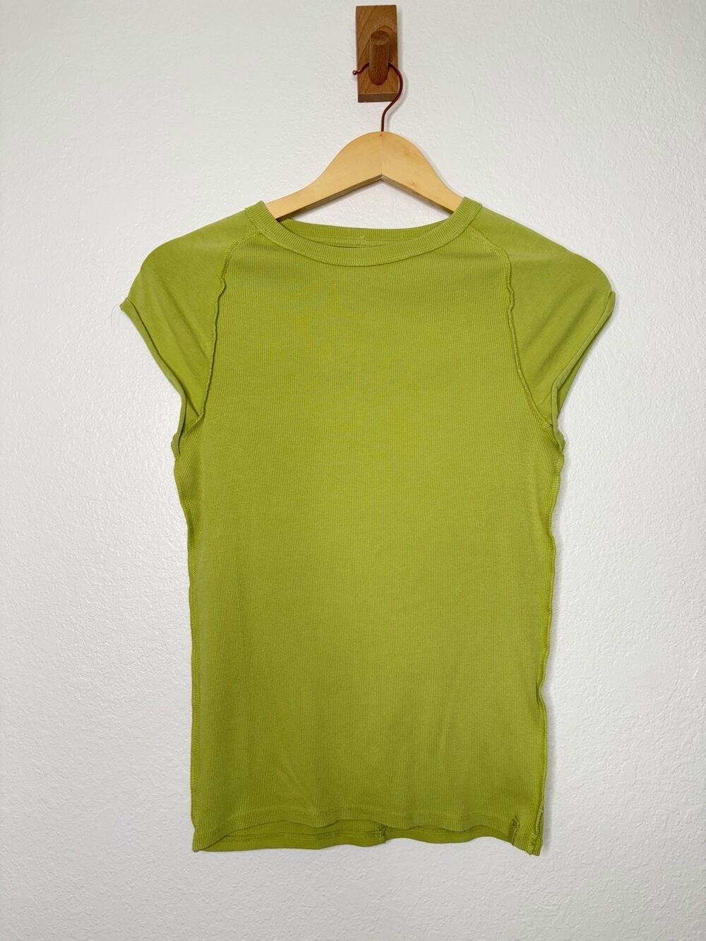 Free People We The Free Ever Had Tee Green Sparkling Oasis Size Large